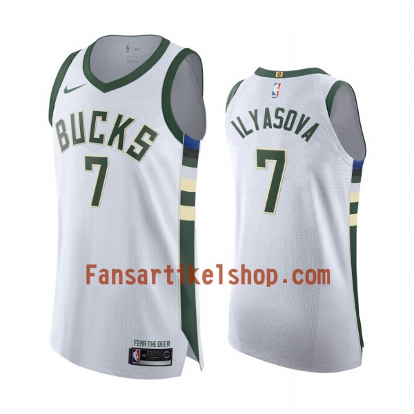 NBA Milwaukee Bucks Trikot Ersan Ilyasova 7 Nike 2019-2020 Association Edition Swingman - Herren NBA Milwaukee Bucks Trikot Ersan Ilyasova 7 Nike 2019-2020 Association Edition Swingman - Herren